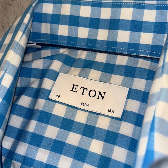ETON Blue Flannel Slim Fit - Picture 3 of 4